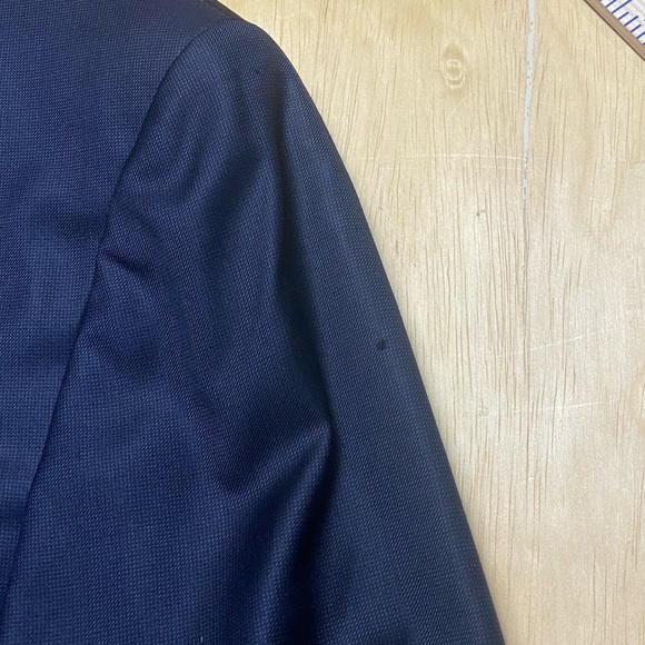 Vintage Hickey Freeman Tasmanian Super 130’s Wool Sport Coat Blazer 46L (flaws) - Picture 11 of 12